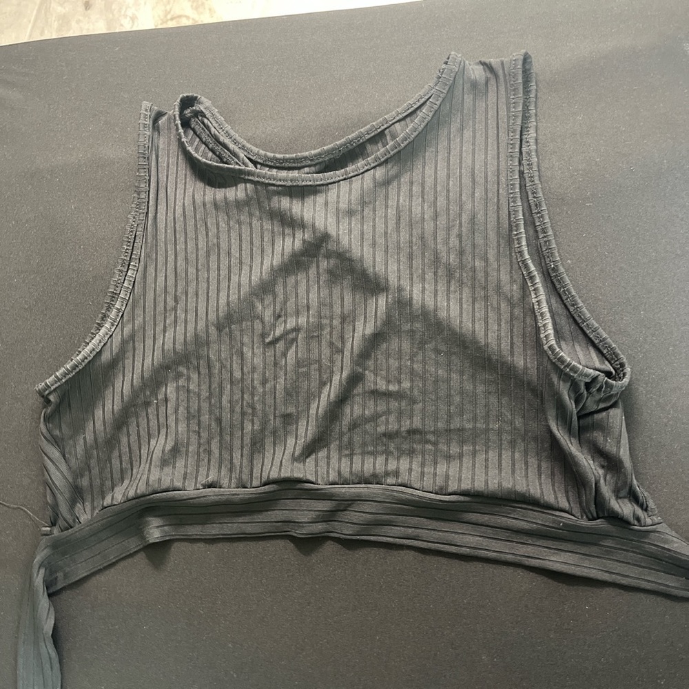 Black crop top